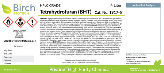 PRISTINE® Tetrahydrofuran, HPLC Grade