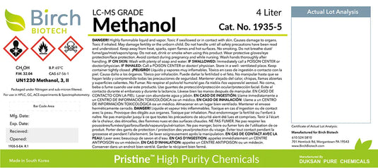 PRISTINE® Methanol, LC-MS Grade